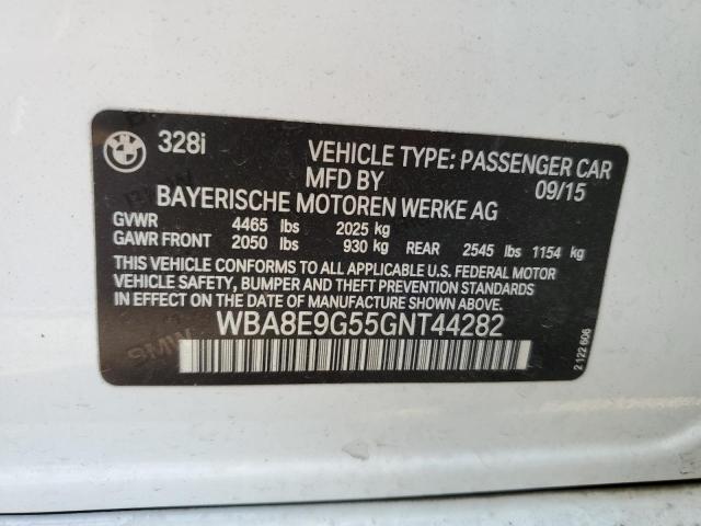 Photo 10 from auction – 2016 BMW 328 I SULE with VIN WBA8E9G55GNT44282