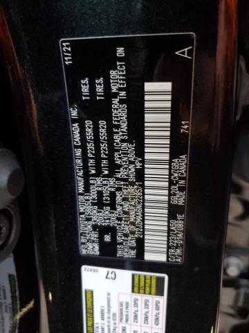 Photo 10 from auction – 2022 LEXUS RX 350 with VIN 2T2JZMAA6NC228571