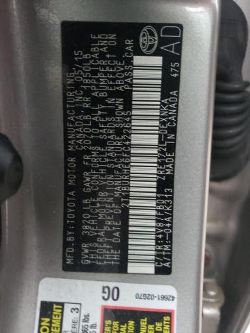 Photo 10 from auction – 2015 TOYOTA COROLLA L with VIN 2T1BURHE6FC422645