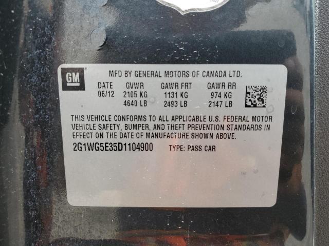 Photo 10 from auction – 2013 CHEVROLET IMPALA LT with VIN 2G1WG5E35D1104900