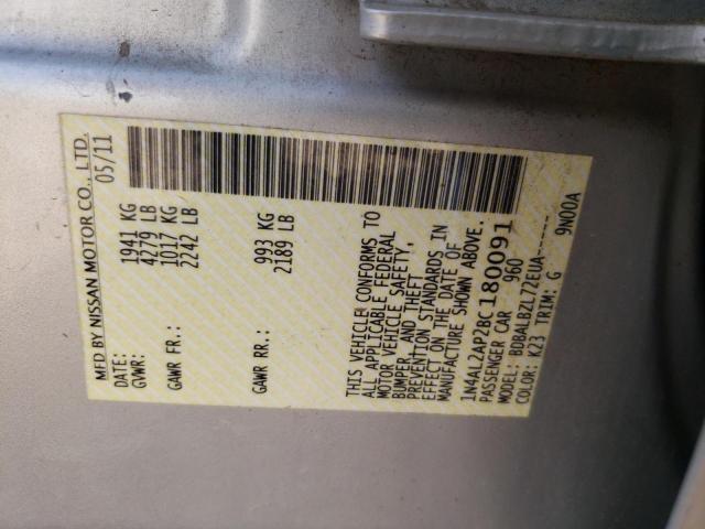 Foto 10 de la subasta – 2011 NISSAN ALTIMA BAS con VIN 1N4AL2AP2BC180091