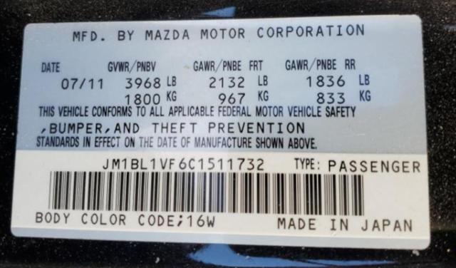 Photo 10 from auction – 2012 MAZDA 3 I with VIN JM1BL1VF6C1511732