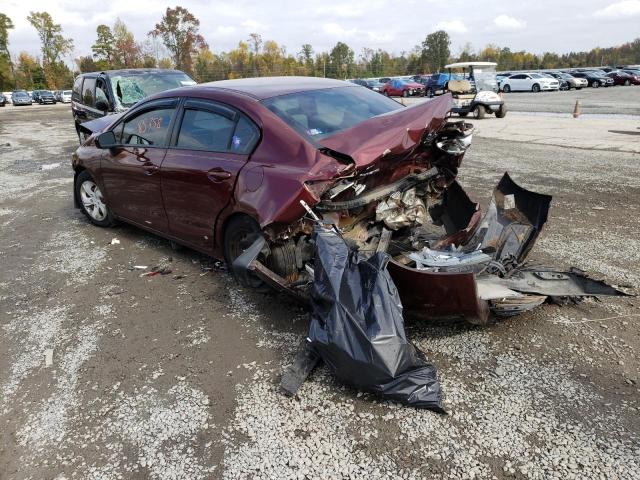Photo 3 from auction – 2014 HONDA CIVIC LX with VIN 2HGFB2F59EH526702