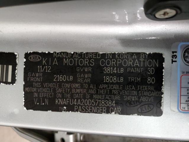 Photo 10 from auction – 2013 KIA FORTE EX with VIN KNAFU4A20D5718384