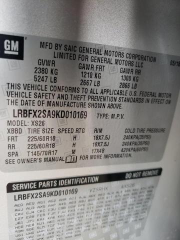 Photo 10 from auction – 2019 BUICK ENVISION E with VIN LRBFX2SA9KD010169