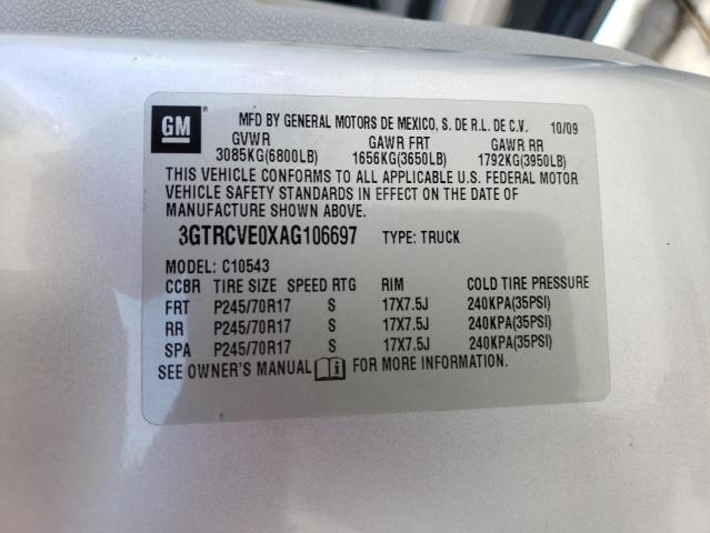 Photo 10 from auction – 2010 GMC SIERRA C15 with VIN 3GTRCVE0XAG106697