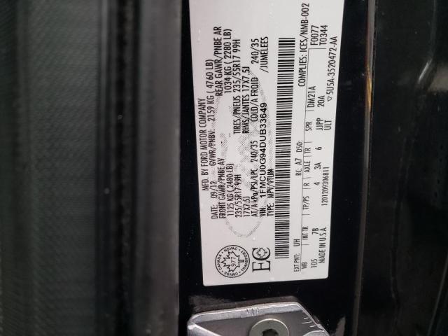 Photo 10 from auction – 2013 FORD ESCAPE SE with VIN 1FMCU0G94DUB33649