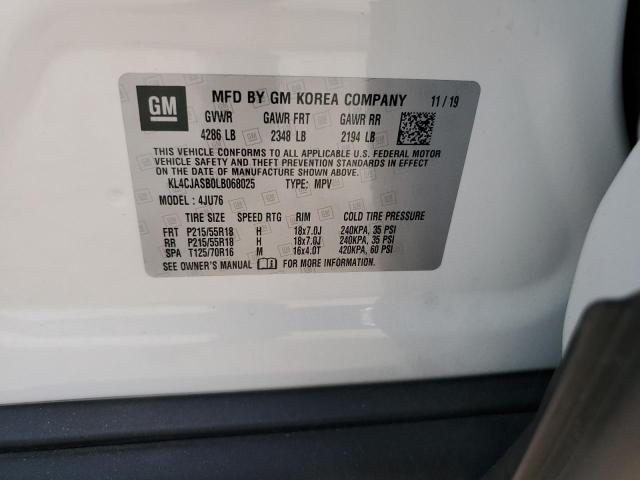 Photo 10 from auction – 2020 BUICK ENCORE PRE with VIN KL4CJASB0LB068025