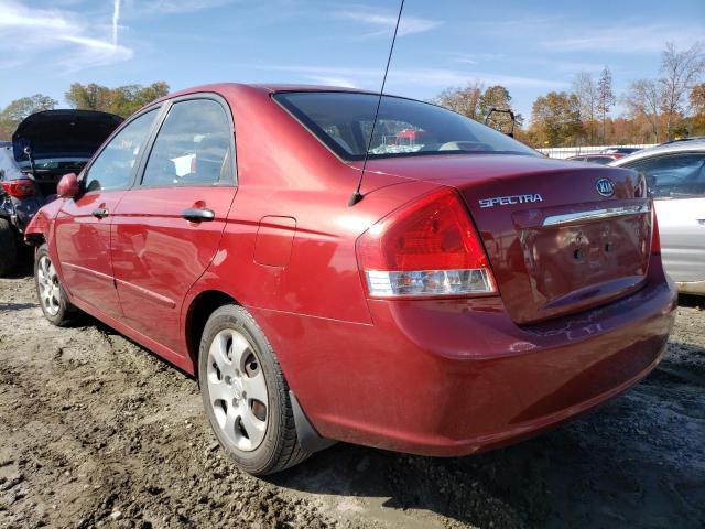 Photo 3 from auction – 2009 KIA SPECTRA EX with VIN KNAFE221595653370