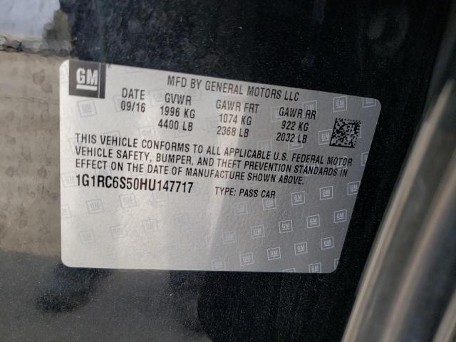 Photo 10 from auction – 2017 CHEVROLET VOLT LT with VIN 1G1RC6S50HU147717