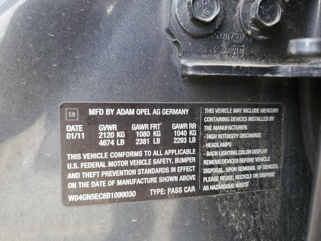 Zdjęcie 10 z aukcji – 2011 BUICK REGAL CXL z VIN W04GN5EC8B1099030