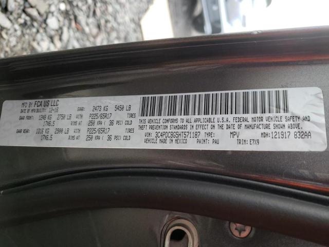 Photo 10 from auction – 2017 DODGE JOURNEY SX with VIN 3C4PDCBG5HT571187