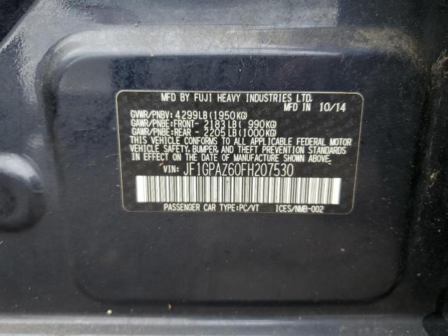 Photo 10 from auction – 2015 SUBARU IMPREZA SP with VIN JF1GPAZ60FH207530