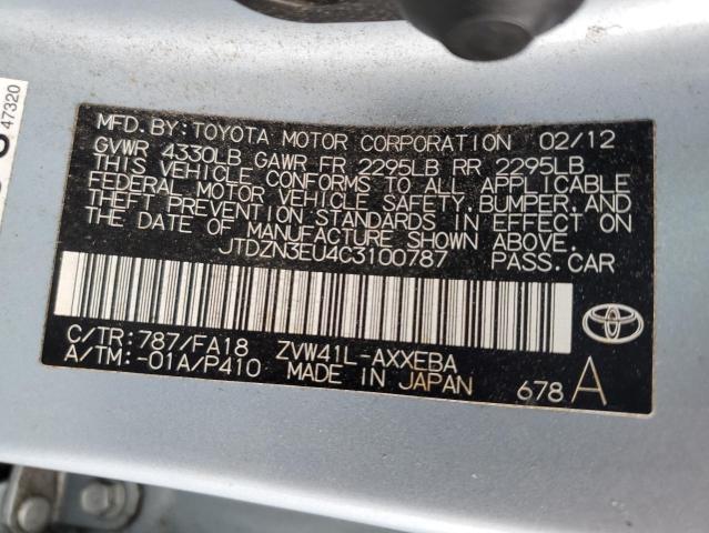Photo 10 from auction – 2012 TOYOTA PRIUS V with VIN JTDZN3EU4C3100787