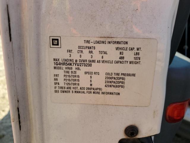 Photo 10 from auction – 2000 BUICK LESABRE LI with VIN 1G4HR54K7YU273230
