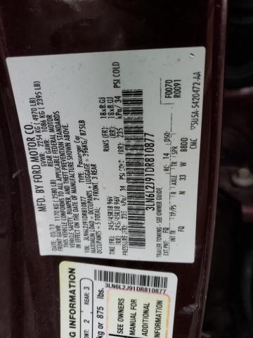 Photo 10 from auction – 2013 LINCOLN MKZ with VIN 3LN6L2J91DR810877