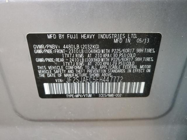 Photo 10 from auction – 2014 SUBARU FORESTER 2 with VIN JF2SJAEC5EH447772