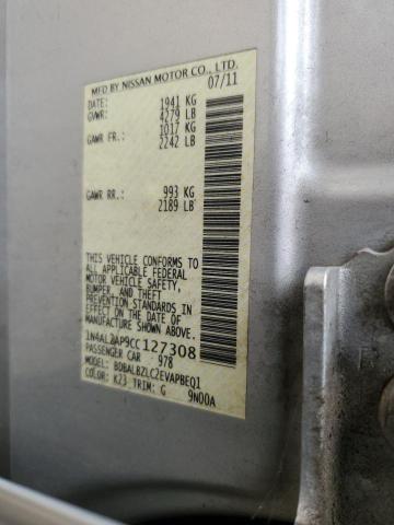 Foto 10 de la subasta – 2012 NISSAN ALTIMA BAS con VIN 1N4AL2AP9CC127308