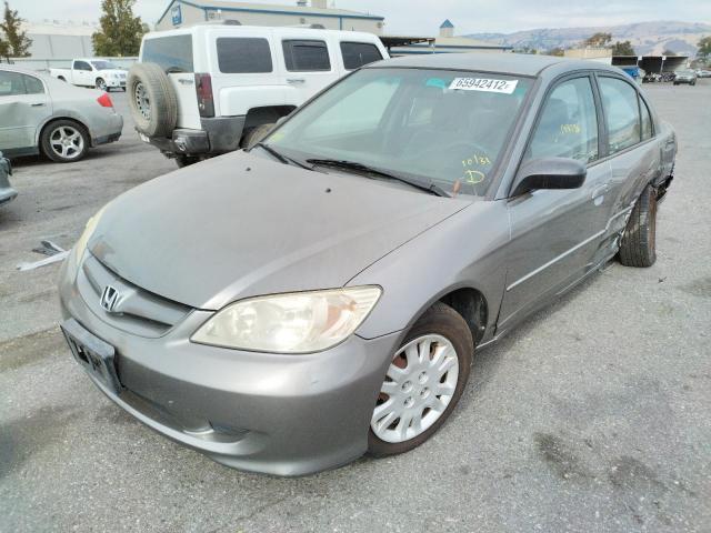 Photo 2 from auction – 2005 HONDA CIVIC LX with VIN 2HGES16595H634274