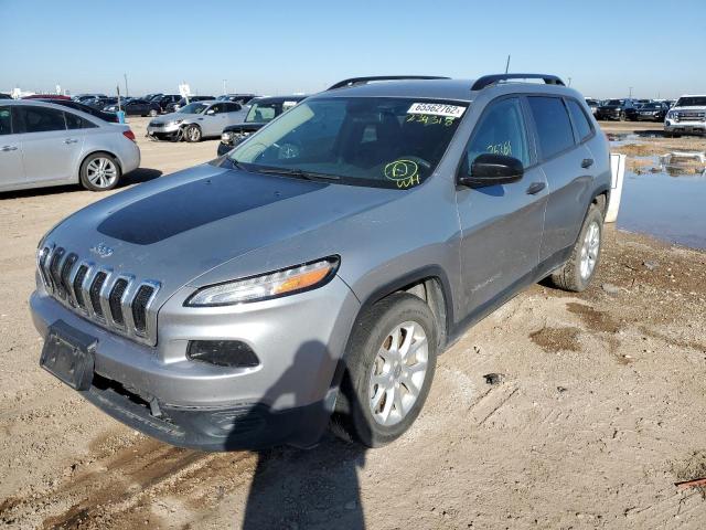 Photo 2 from auction – 2016 JEEP CHEROKEE S with VIN 1C4PJLAS9GW234318