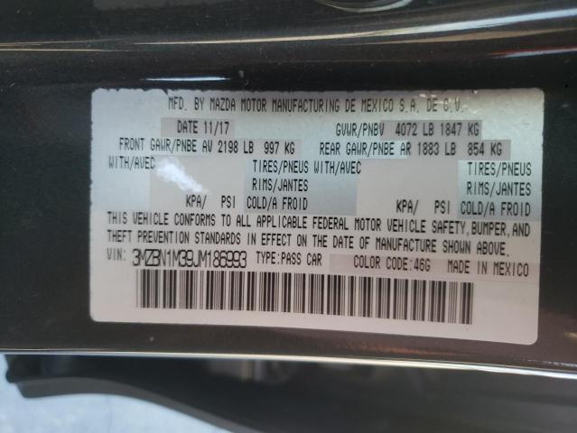 Photo 10 from auction – 2018 MAZDA 3 GRAND TO with VIN 3MZBN1M39JM186993