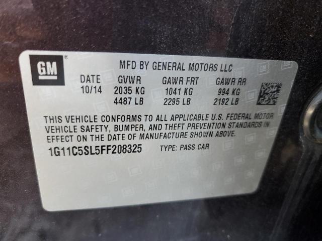 Photo 10 from auction – 2015 CHEVROLET MALIBU 1LT with VIN 1G11C5SL5FF208325