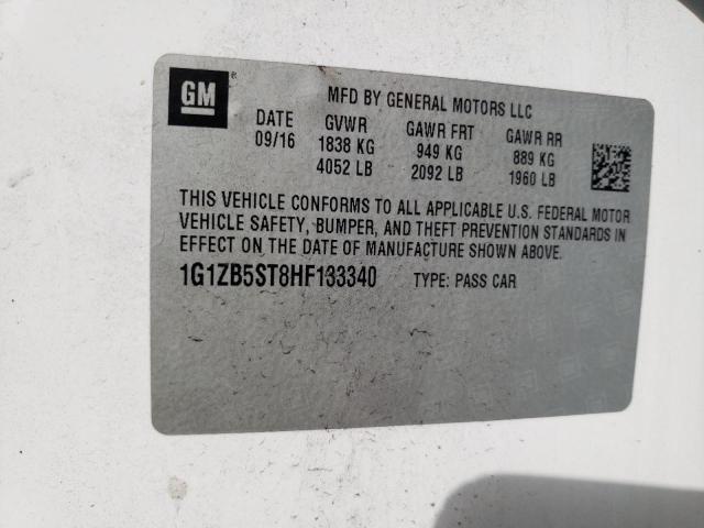 Photo 10 from auction – 2017 CHEVROLET MALIBU LS with VIN 1G1ZB5ST8HF133340