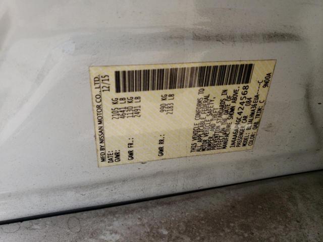 Photo 10 from auction – 2016 NISSAN MAXIMA 3.5 with VIN 1N4AA6AP4GC424568