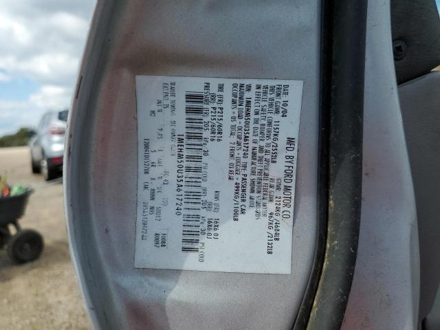 Photo 10 from auction – 2005 MERCURY SABLE GS with VIN 1MEHM50U35A617240