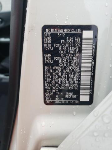 Photo 10 from auction – 2012 NISSAN JUKE S with VIN JN8AF5MV7CT124165