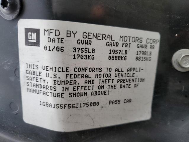 Photo 10 from auction – 2006 SATURN ION LEVEL with VIN 1G8AJ55F56Z175080