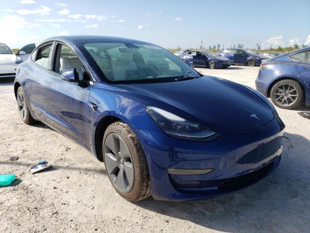 TESLA MODEL 3 2022 with VIN 5YJ3E1EB8NF183171 - Photo from auction