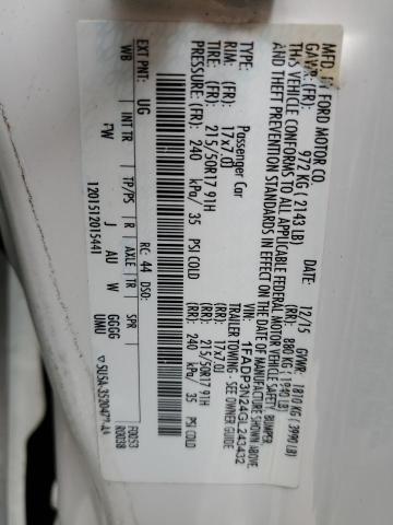 Photo 10 from auction – 2016 FORD FOCUS TITA with VIN 1FADP3N24GL243432