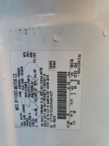 Photo 10 from auction – 2005 FORD RANGER with VIN 1FTYR10U05PA81629