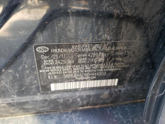 Photo 10 from auction – 2012 HYUNDAI SONATA GLS with VIN 5NPEB4AC9CH444503