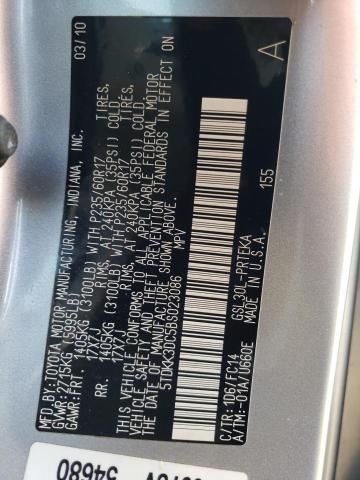 Photo 10 from auction – 2011 TOYOTA SIENNA LE with VIN 5TDKK3DC5BS023086