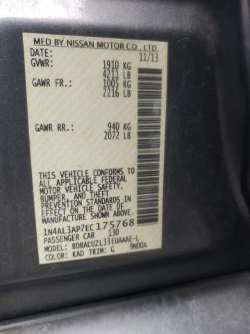 Photo 10 from auction – 2014 NISSAN ALTIMA 2.5 with VIN 1N4AL3AP7EC175768