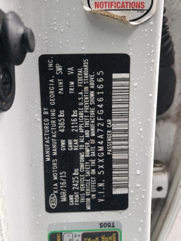 Photo 10 from auction – 2015 KIA OPTIMA LX with VIN 5XXGM4A72FG461665