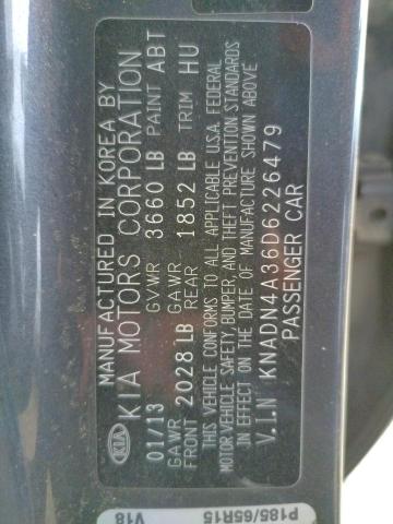 Photo 10 from auction – 2013 KIA RIO EX with VIN KNADN4A36D6226479