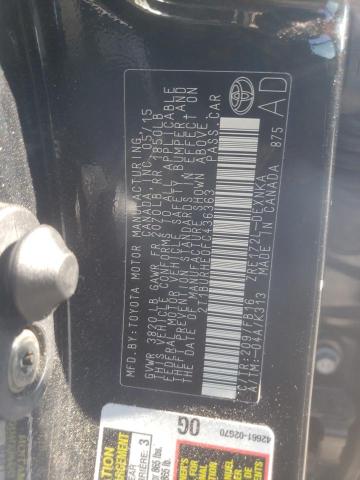 Photo 10 from auction – 2015 TOYOTA COROLLA L with VIN 2T1BURHE0FC436363