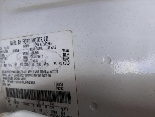 Photo 10 from auction – 2007 FORD EXPEDITION with VIN 1FMFU16597LA92303