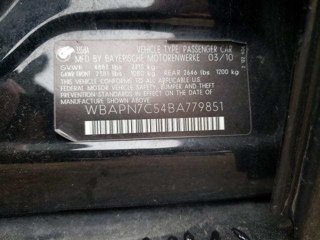 Photo 10 from auction – 2011 BMW 335 D with VIN WBAPN7C54BA779851