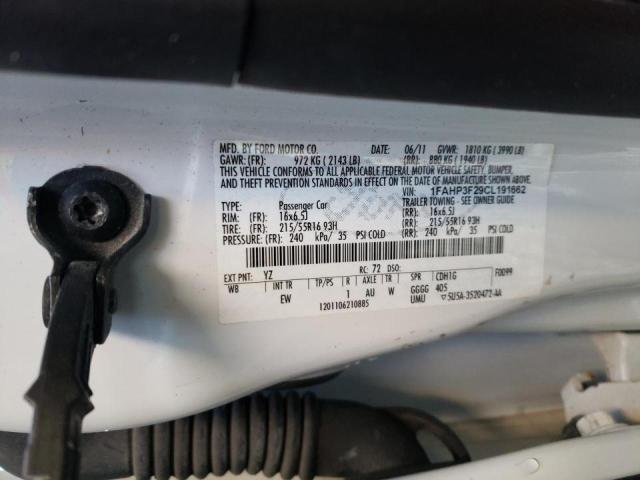 Zdjęcie 10 z aukcji – 2012 FORD FOCUS SE z VIN 1FAHP3F29CL191662