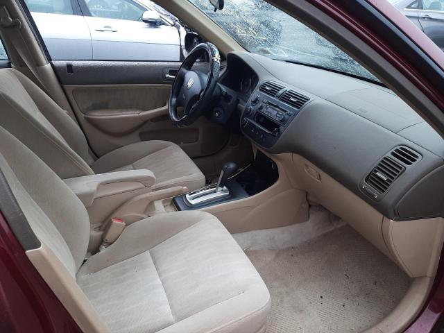 Photo 5 from auction – 2003 HONDA CIVIC LX with VIN 2HGES16563H618322