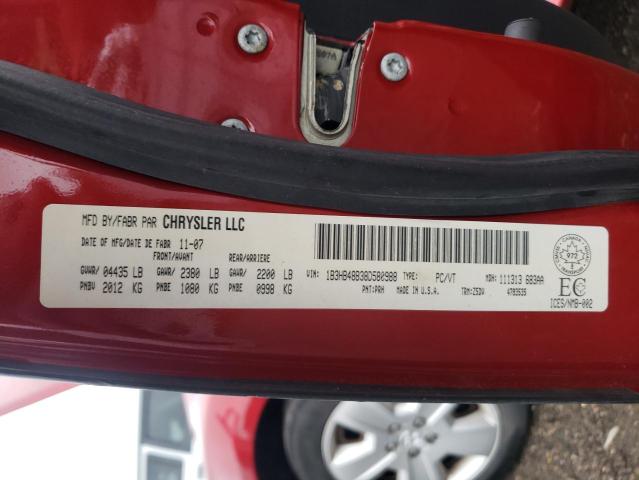 Photo 10 from auction – 2008 DODGE CALIBER SX with VIN 1B3HB48B38D580988