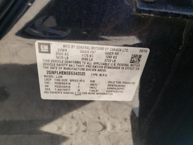 Photo 10 from auction – 2014 CHEVROLET EQUINOX LT with VIN 2GNFLHEK6E6343525