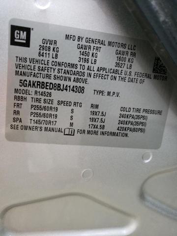Photo 10 from auction – 2011 BUICK ENCLAVE CX with VIN 5GAKRBED8BJ414308