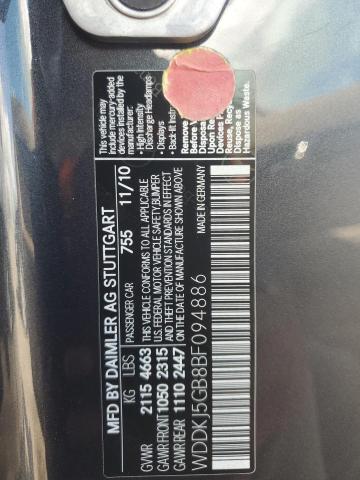 Photo 10 from auction – 2011 MERCEDES-BENZ E 350 with VIN WDDKJ5GB8BF094886