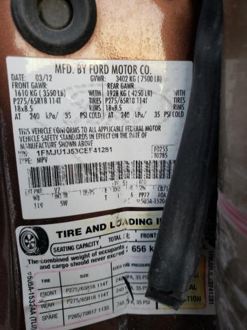 Photo 10 from auction – 2012 FORD EXPEDITION with VIN 1FMJU1J53CEF41281