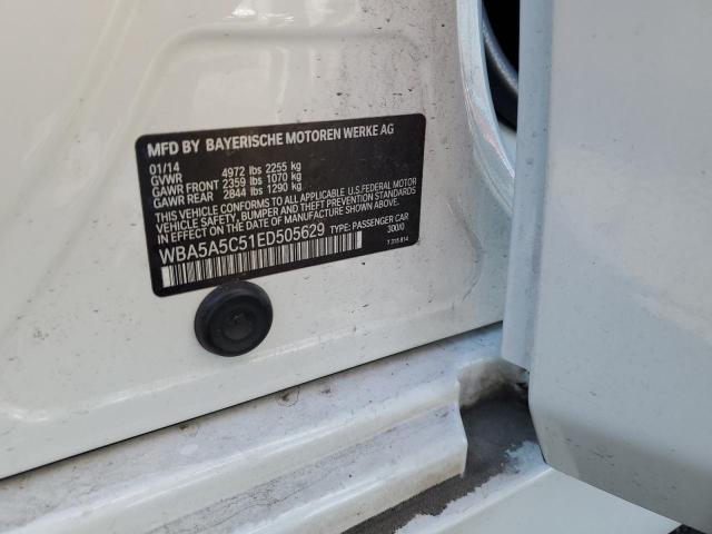 Photo 10 from auction – 2014 BMW 528 I with VIN WBA5A5C51ED505629